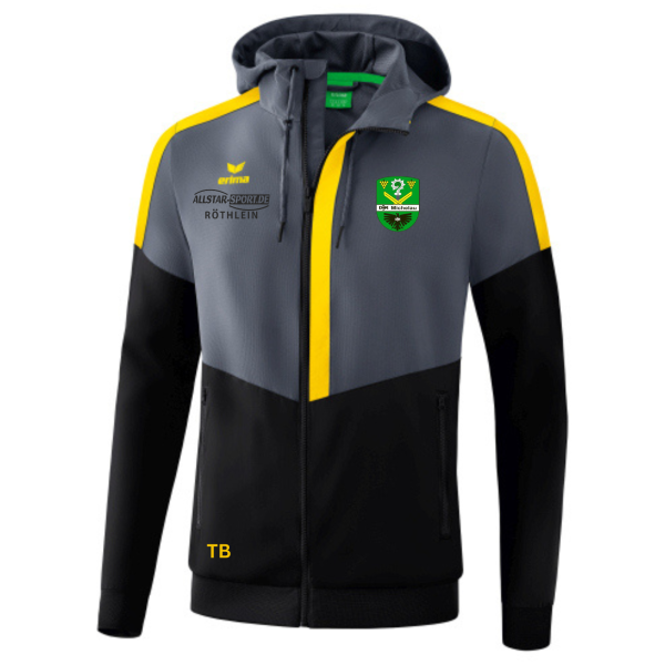 Kapuzensweat mit Vereinslogo und Initialen