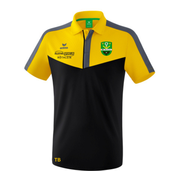 Poloshirt mit Vereinslogo und Initialen